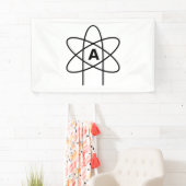 Symbool van het atheïsme (Atom Emblem) Spandoek (Insitu)