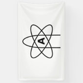 Symbool van het atheïsme (Atom Emblem) Spandoek (Verticaal)