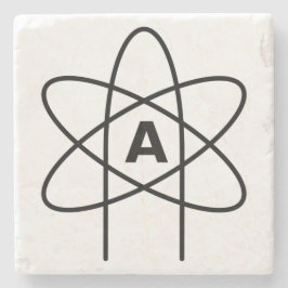 Symbool van het atheïsme (Atom Emblem) Stenen Onderzetter