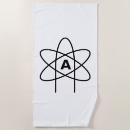 Symbool van het atheïsme (Atom Emblem) Strandlaken