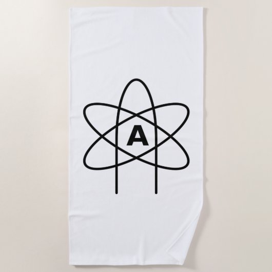 Symbool van het atheïsme (Atom Emblem) Strandlaken (Voorkant)