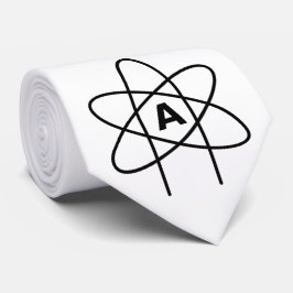 Symbool van het atheïsme (Atom Emblem) Stropdas