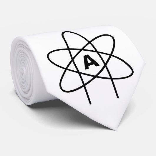 Symbool van het atheïsme (Atom Emblem) Stropdas (Opgerold)