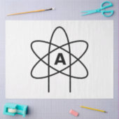 Symbool van het atheïsme (Atom Emblem) Tissuepapier (Craft)