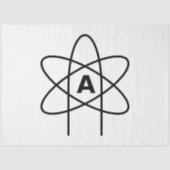 Symbool van het atheïsme (Atom Emblem) Tissuepapier (Voorkant)