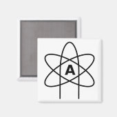 Symbool van het atheïsme (Atoom Embleem) Magneet (Voorkant / Achterkant)