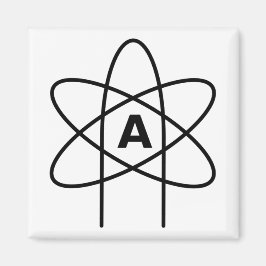 Symbool van het atheïsme (Atoom Embleem) Magneet