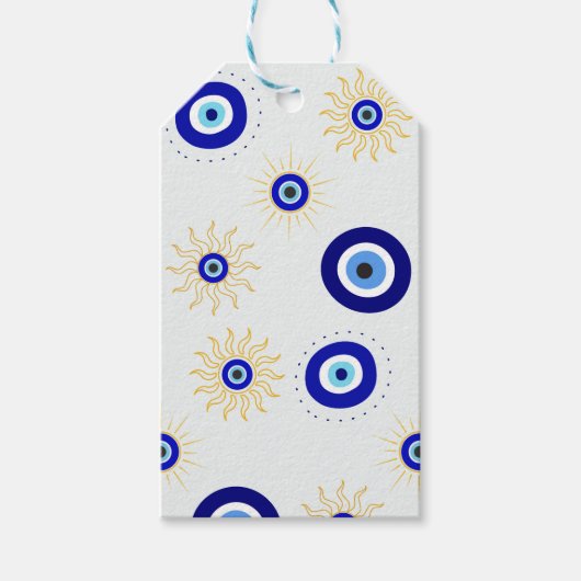 Symbool van het Boze Oog Cadeaulabel (Voorkant)