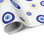 Symbool van het Boze Oog Cadeaupapier (Rol Hoek)