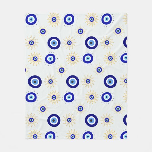Symbool van het Boze Oog Fleece Deken (Voorkant)