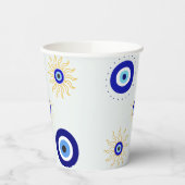 Symbool van het Boze Oog Papieren Bekers (Links)