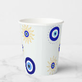 Symbool van het Boze Oog Papieren Bekers (Rechts)