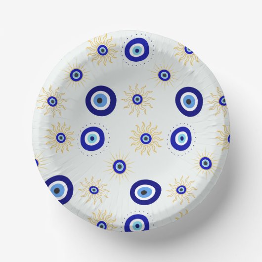 Symbool van het Boze Oog Papieren Kommen (Voorkant)