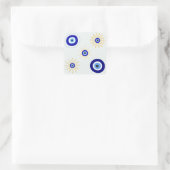 Symbool van het Boze Oog Vierkante Sticker (Tas)