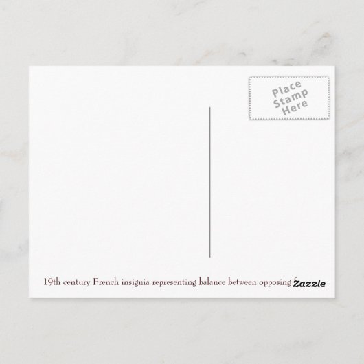 Symbool van het Briefkaart van het saldo (Achterkant)