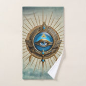 Symbool van het Egyptische alziende oog, Bad Handdoek (Handdoek)