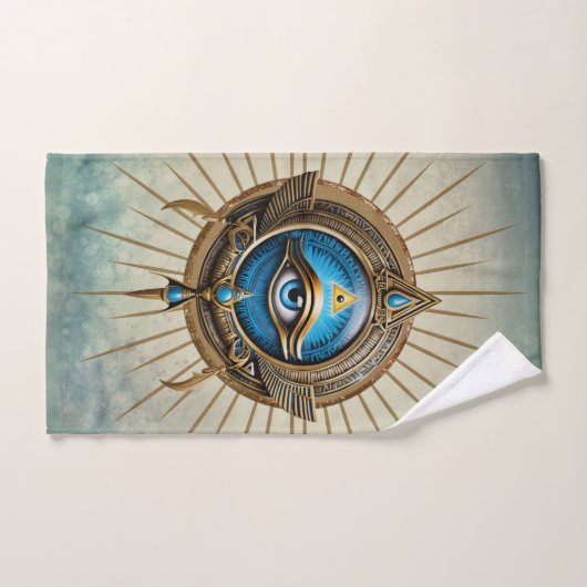 Symbool van het Egyptische alziende oog, Bad Handdoek (Handdoek)