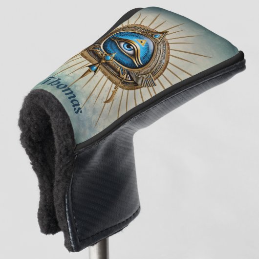 Symbool van het Egyptische alziende oog, Golfheadcover (3/4 voorkant)