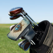 Symbool van het Egyptische alziende oog, Golfheadcover (Insitu)