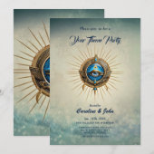 Symbool van het Egyptische alziende oog, Kaart (Voorkant / Achterkant)