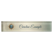 Symbool van het Egyptische alziende oog, Naambordje (Voorkant)