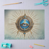 Symbool van het Egyptische alziende oog, Tissuepapier (Craft)