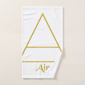 Symbool van het gevalde pagan-luchtelement bad handdoek (Handdoek)