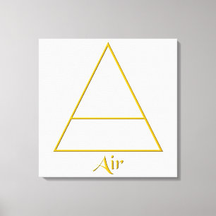 Symbool van het gevalde pagan-luchtelement canvas afdruk