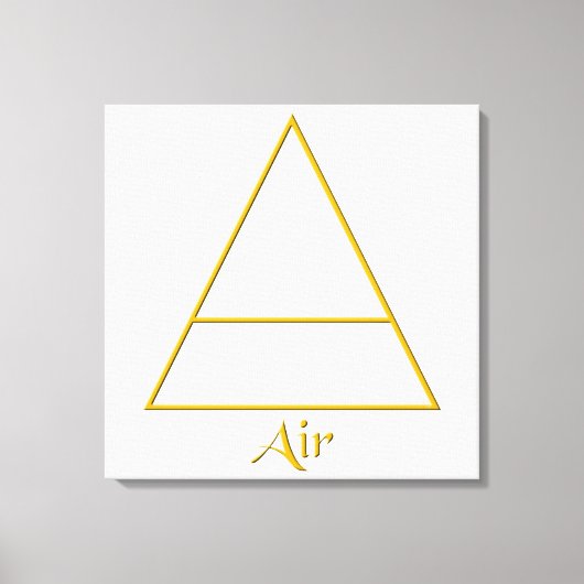 Symbool van het gevalde pagan-luchtelement canvas afdruk (Voorkant)