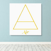 Symbool van het gevalde pagan-luchtelement canvas afdruk (Insitu (Houten vloer))