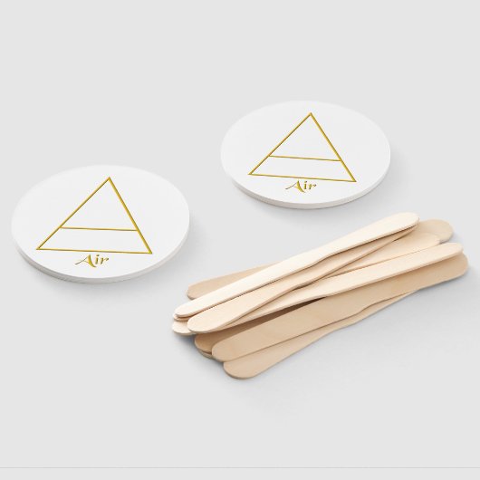 Symbool van het gevalde pagan-luchtelement handwaaier (Niet-gemonteerd)