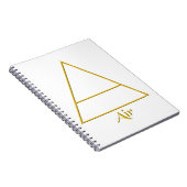 Symbool van het gevalde pagan-luchtelement notitieboek (Rechterzijde)