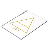 Symbool van het gevalde pagan-luchtelement notitieboek (Linkerzijde)