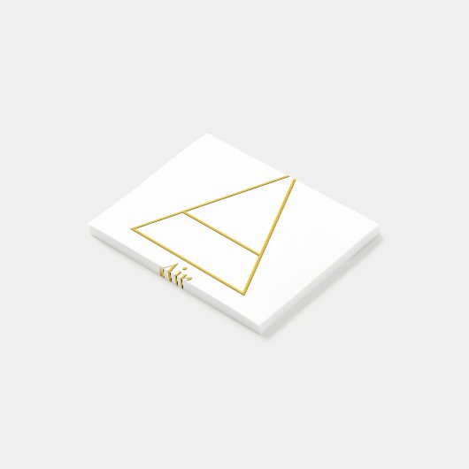 Symbool van het gevalde pagan-luchtelement post-it® notes (Schuin)