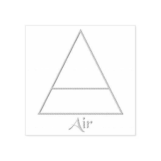 Symbool van het gevalde pagan-luchtelement rubberstempel (Afrduk)