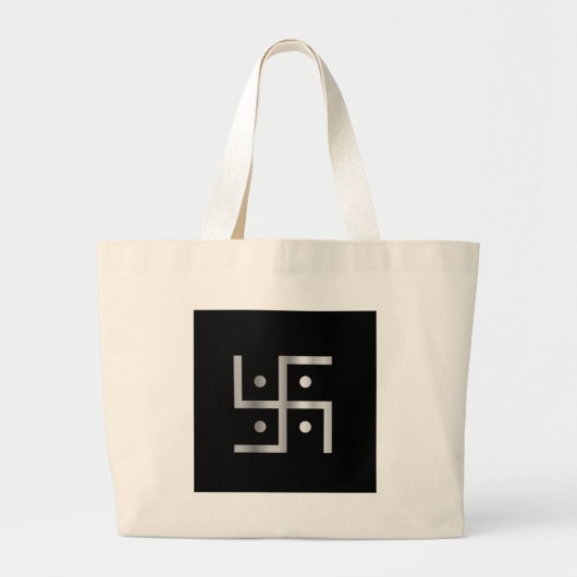 Symbool van het hindoeïsme Swastika Grote Tote Bag (Voorkant)