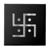 Symbool van het hindoeïsme Swastika Tegeltje (Voorkant)
