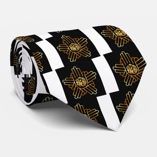 Symbool van het Jainisme in goud Stropdas (Opgerold)