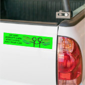 Symbool van het Lesbische Pride-Vrouw Bumpersticker (Op Truck)