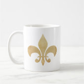Symbool van het merk Distance Gold Tan Fleur de Li Koffiemok (Links)