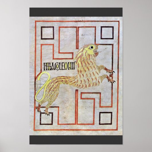 Symbool van het merk St. Mark (Lion) van Meister D Poster (Voorkant)