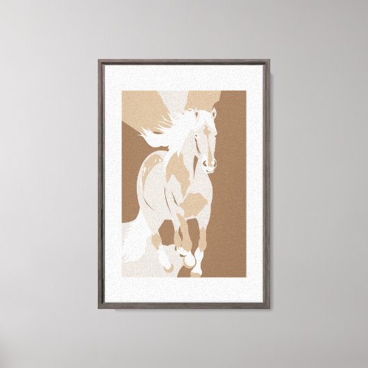 Symbool van het Paard Canvas Afdruk (Voorkant)