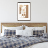 Symbool van het Paard Canvas Afdruk (Insitu (Slaapkamer))