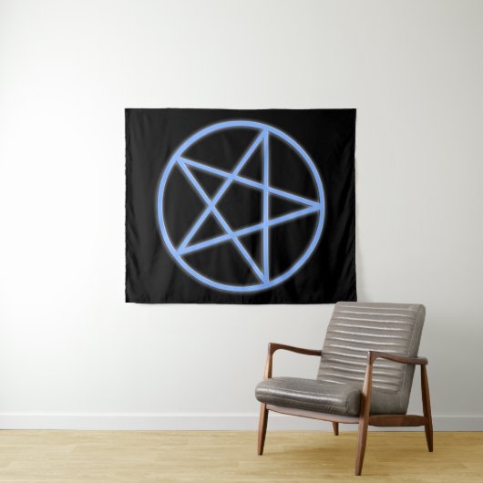Symbool van het Pentacle van Falln Pagan Wandkleed (In Situ (horizontaal))
