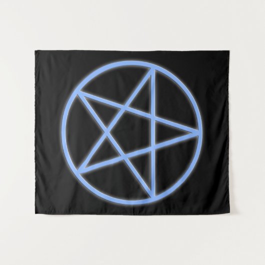 Symbool van het Pentacle van Falln Pagan Wandkleed (Voorkant (horizontaal))