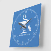 Symbool van het symbool voor de farmacologische ko vierkante klok (Hoek)