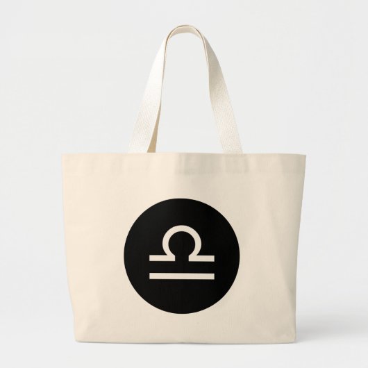 Symbool van het Weegblad Grote Tote Bag (Voorkant)
