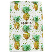 Symbool van het ziekenhuis-ananas-patroon medium cadeauzakje (Voorkant)