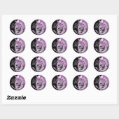 Symbool van Horoscope Sign Leo Ronde Sticker (Vel)