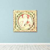 Symbool van John de Evangelist Canvas Afdruk (Insitu (Houten vloer))